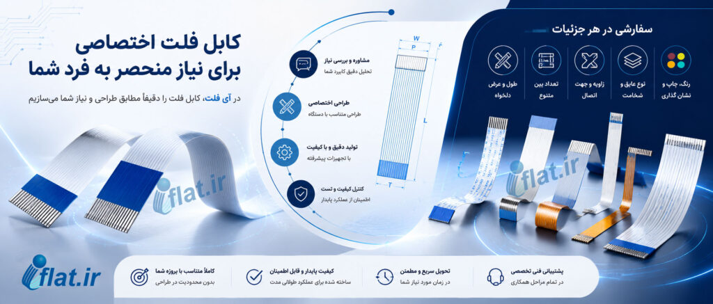 تولید کابل فلت اختصاصصی و سفارشی